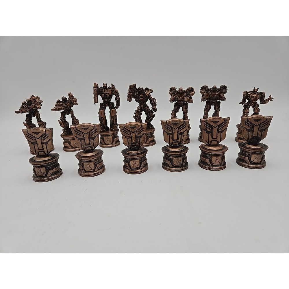 2006 Hasbro Transformers Chess Game 13 Replacement Pieces Bronze Autobots